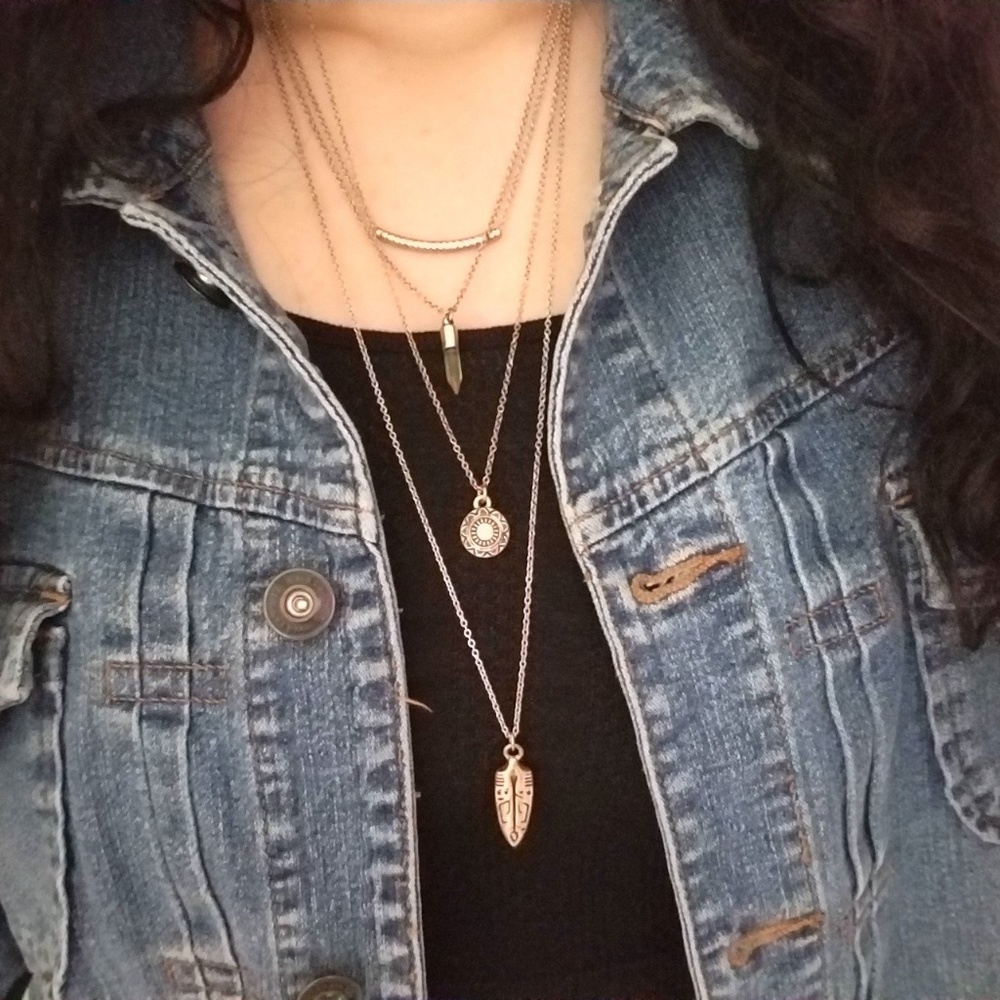layered necklace